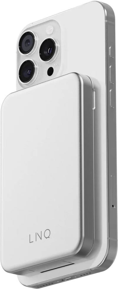 LINQ Connects Magnetische Draadloze Powerbank & Stand 8000 mAh - Geschikt voor Magsafe Smartphone/tablet/ipad - Noodpakket