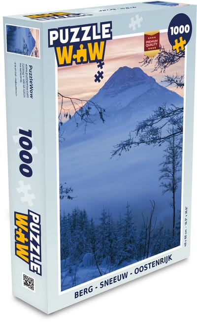 Puzzel Berg - Sneeuw - Oostenrijk - Legpuzzel - Puzzel 1000 stukjes volwassenen