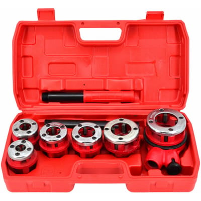 Awtools - Professioneel Pijpsnijder Set - 6 Delig - Ratchet Met Draaibare Handgreep