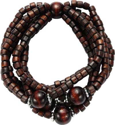 Behave - Armband met houten kralen - natuurlijke boho uitstraling