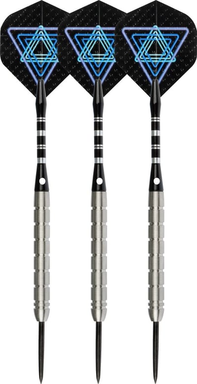 Faver Dartpijlenset 85% Tungsten - Complete Set - Zwart – 22 gram - 6 Flights