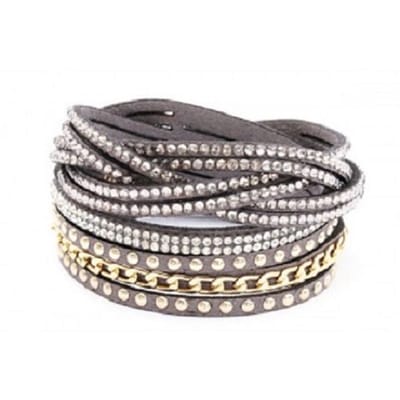 Wikkelarmband-Teen grey