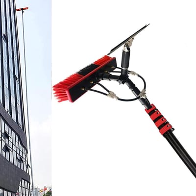 Raamreinigingsset - Glazenwasser set - Ramen Zemen - Uitschuifbare steel - 3.6 Meter - Blauw