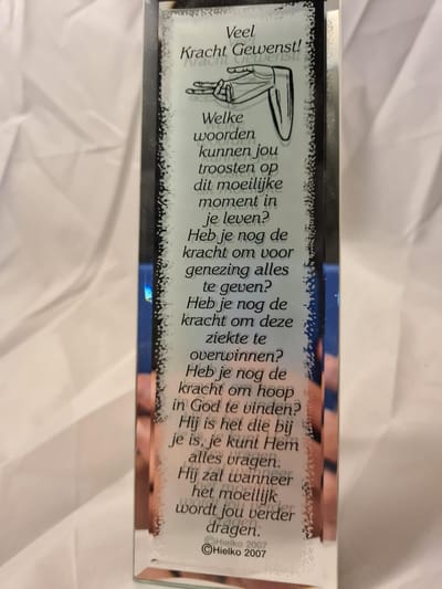 Gedicht spiegel - Veel kracht gewenst