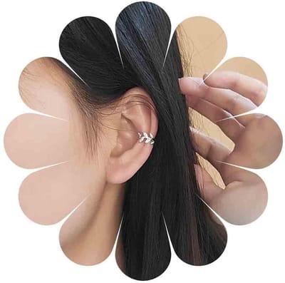 oorbel, goud, niet doorboord, oorkraakbeenclip, kristalgevuld, kleine blad-oorbel, boho, huggie crawler, individuele manchetoorbellen, sieraden voor vrouwen en meisjes