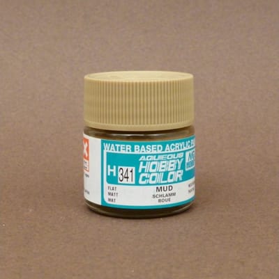 Gunze H-341 - Mud - Mr. Hobby Aqueous Modelbouwverf 10ml