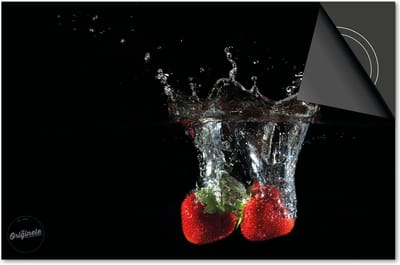 Inductie beschermer 60x60 - afdekplaat inductie mat - Dietrix Kookplaat beschermer - Exclusief - Splash - Aardbeien