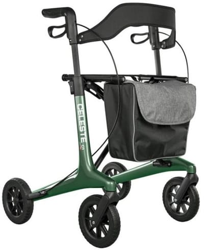 Celeste Carbon Rollator - Ultra Lichtgewicht 5,3 kg - Groen