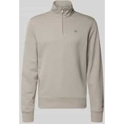 sweatshirt met opstaande kraag en ritssluiting