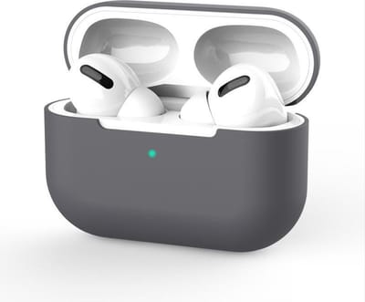New Age Devi - Grijs hoesje geschikt voor Apple AirPods Pro - uniek ontwerp voor bescherming
