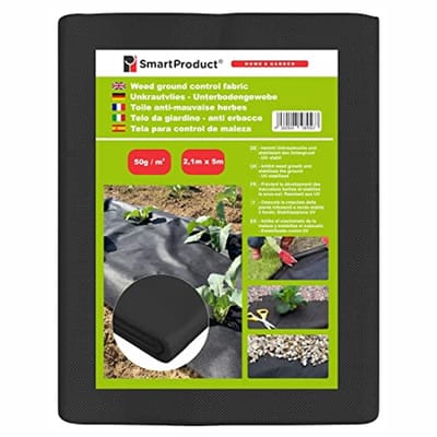 Onkruiddoek 2.1 m x 5 m - UV-stabiel 50 g/m² - Professionele onkruidbestrijding - Verhoog je tuinproductiviteit - ShopVlot