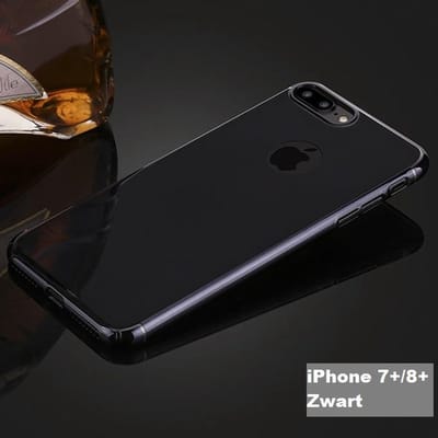 360-graden Beschermhoes Set voor iPhone 7+ / 8+ _ Zwart