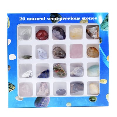 Edelstenen collectie - Ruwe Edelstene - Edelstenen verzameling - Geschenkset Edelstenen - LOUZIR