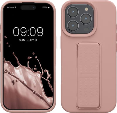 kwmobile back cover voor smartphone - geschikt voor Apple iPhone 16 Pro - 1x beschermhoesje van kunststof - In oudroze