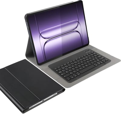 Just in Case tablet Hoes met Toetsenbord geschikt voor OnePlus Pad 3 - AZERTY Bluetooth Keyboard Case - Zwart