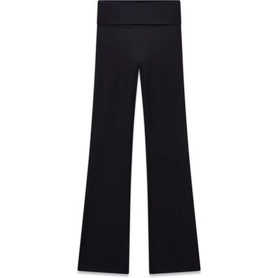 High waist bell bottom met mini flare