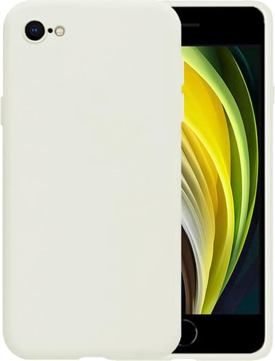 Hoesje - Geschikt voor Apple iPhone 7 - Sterk & Shockproof - Siliconen Case - Hoes Cover - Telefoonhoes - Wit