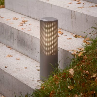 Nordlux Sokkellamp Sidara 45 Seaside, antraciet, aluminium, IP44, E27