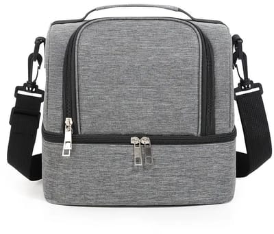 Sjtoer - Koeltas - Lunchtas - Grijs - Geïsoleerde lunchtas - Waterdicht - draagbare Thermo tas - Thermo -Geïsoleerde Koeltas - 14 liter - draagbaar koelbox