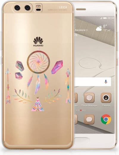 Huawei P10 Plus Telefoonhoesje met Naam Boho Dreamcatcher