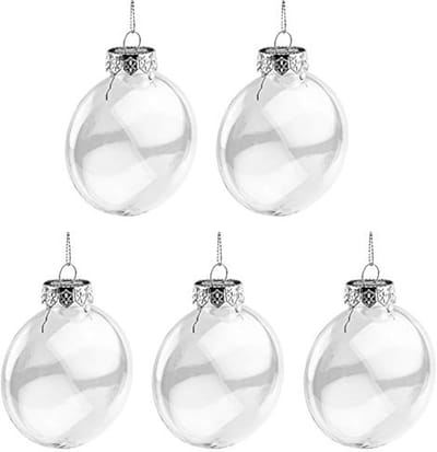 5 stuks doorzichtige acryl vullingen voor decoraties en knutselprojecten, 8 cm