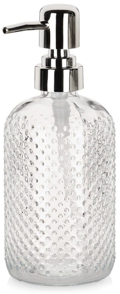 Orion Serie - Glazen Zeepdispenser - 430ml - Transparant - Decoratief Ontwerp