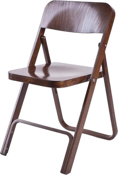Fameg Flip Klastoel Walnoot - Hout - Vouwstoelen - Opklapbare Stoel - 44,5 x 53,5 x 79,50 cm