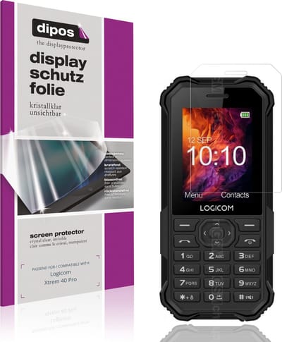 dipos – 4x Beschermfolie geschikt voor Logicom Xtrem 40 Pro | Krasbestendige & heldere Screenprotector Ultra-Thin