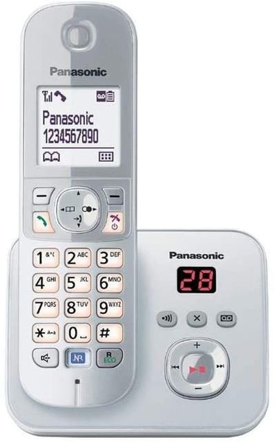 DECT draadloze telefoon - antwoordapparaat - zilver - 6821