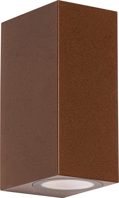 QAZQA baleno - Moderne Wandlamp voor buiten - 2 lichts - D 9.2 cm - Roestbruin - Buitenverlichting