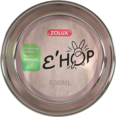 Zolux Ehop Voerbak Inox Pink&Metallic - Voer/Waterbak - Ø13x4 cm