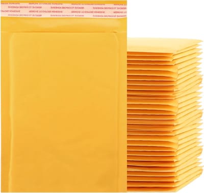 Set van 50 A5 Lined Envelopes en Luchtkussen Enveloppen voor Brieven, Elektronica en Sieraden