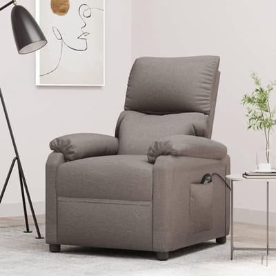 Elektrische Relaxstoel - Tv-stoel Ligstoel - Ontspannen Thuis - Elektrische Verstelling - 70.5 x 90 x 100 cm - Taupe