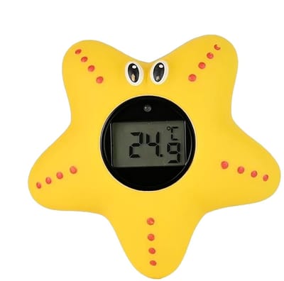Badwatertemperatuurmeter - Digitale badthermometer - Veilig badplezier - Kleurgecodeerde zones - 6 x 6 x 5 cm - Meerkleurig