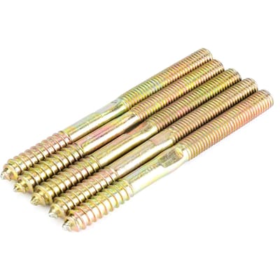 Plugschroef Houtbewerking Meubelconnector Dubbelzijdige Schroef (10*120, 5 stuks)