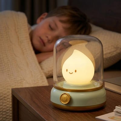 REFTTENW Nachtlampje Babykamer - Leeslamp Slaapkamer Voor Volwassenen - Usb-Oplaadbaar - Met Timer - 2 Modi - Draadloos - Babynachtlampje Voor Kinderen, Voedingslicht Groen