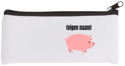 Akyol - varken met eigen naam Etui - Varken - boeren/varken liefhebbers - iemand die houdt van varkens - verjaardag - cadeau - kado - geschenk - 20 bij 9 cm