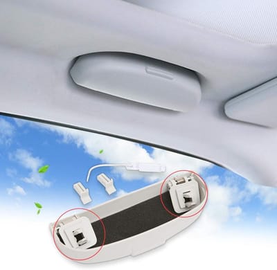 Brillenkoker voor Jeep Renegade BU 2015-2022 - Auto Zonneklep Organizer en Zonnebrilhouder