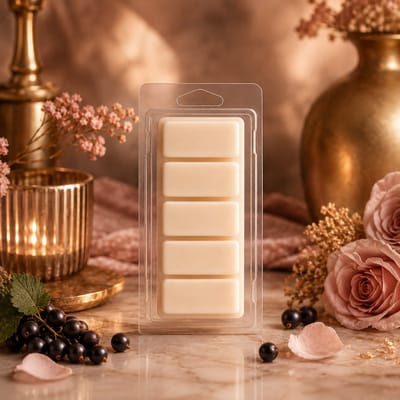 Snapbar Blush & Berries - 55 gram - Sojawas - Handmade - Dierproefvrij - Vegan - Huisparfum - Hotel Chique - Voor in geurbrander - Waxbrander - Geur in huis - Geurkaars - Parfum