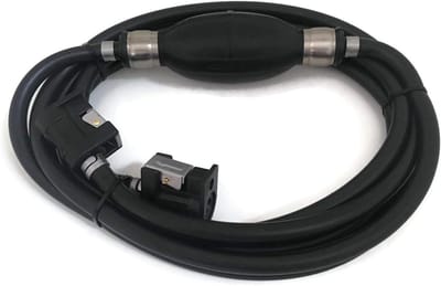 Brandstofleiding Buitenboordmotor - Brandstofslang Bootmotor - Brandstoftoevoer Motor - Met Primer Pomp - 8mm - Zwart