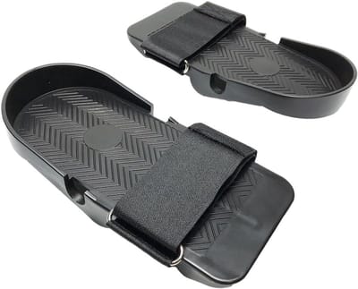 Roeipedalen - Fitness pedalen - Roeitraining - Antislip en verstelbaar - 23.5 x 10.5 cm - Zwart