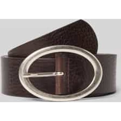 Tom Tailor - TTRUBY leren riem met ovale gesp - Maat 80 - brown uni