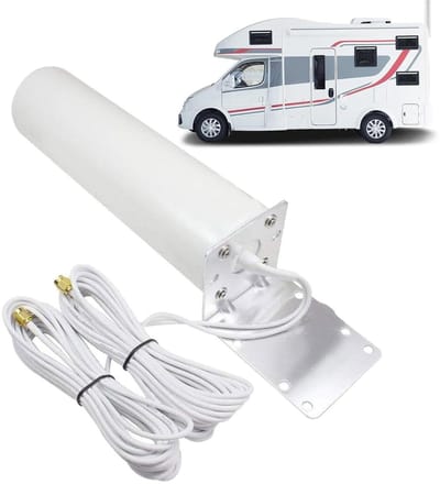 Wifi Extender - Signaalversterker Buiten - Internet Uitbreiden - Waterdicht Ontwerp - 5 Meter Kabel - Zwart