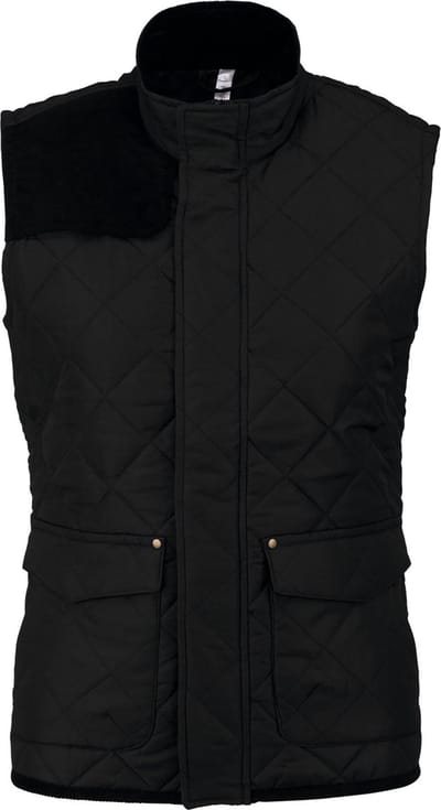 Kariban Gewatteerde damesbodywarmer K6125 - Black - XXL