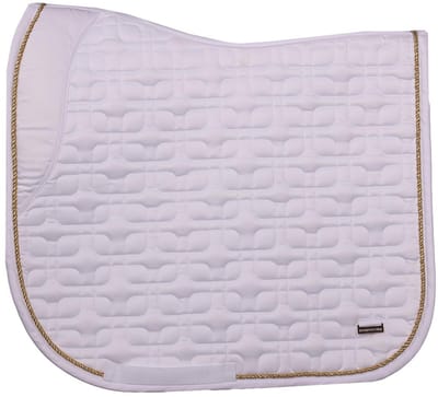 Horsegear Zadeldek Horsegear Hgsedgehill Dressuur Wit-goud