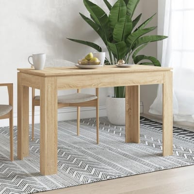 Eettafel - Keukentafel - Samen Eten - Minimalistische Stijl - 120x60x76 cm - Sonoma Eiken