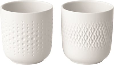 Villeroy & Boch Manufacture Collier Blanc Beker 2 Stuks
