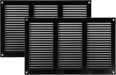 Ventilatie afdekkingen 30 x 20 cm voor ventilatiesleuven - metalen luchtteruglooprooster met ongediertebescherming