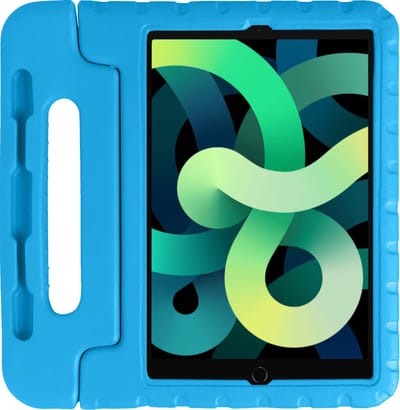 Hoes - Geschikt voor Apple iPad Air 5 (2022) - 10.9 inch - 5e Generatie - M1 - Kinderhoes Shockproof Bumper - Kidsproof Case - Tablet Hoesje - Kinder Hoesje Cover - Blauw