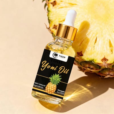 Tiger Guard - Vaginale Olie - Etherische Olie - Yoni Oil - Natuurlijke Olie - Intieme Verzorging - Vaginale Verzorging - Vaginale Gezondheid - Glijmiddel - Antibacterieel - Pineapple
